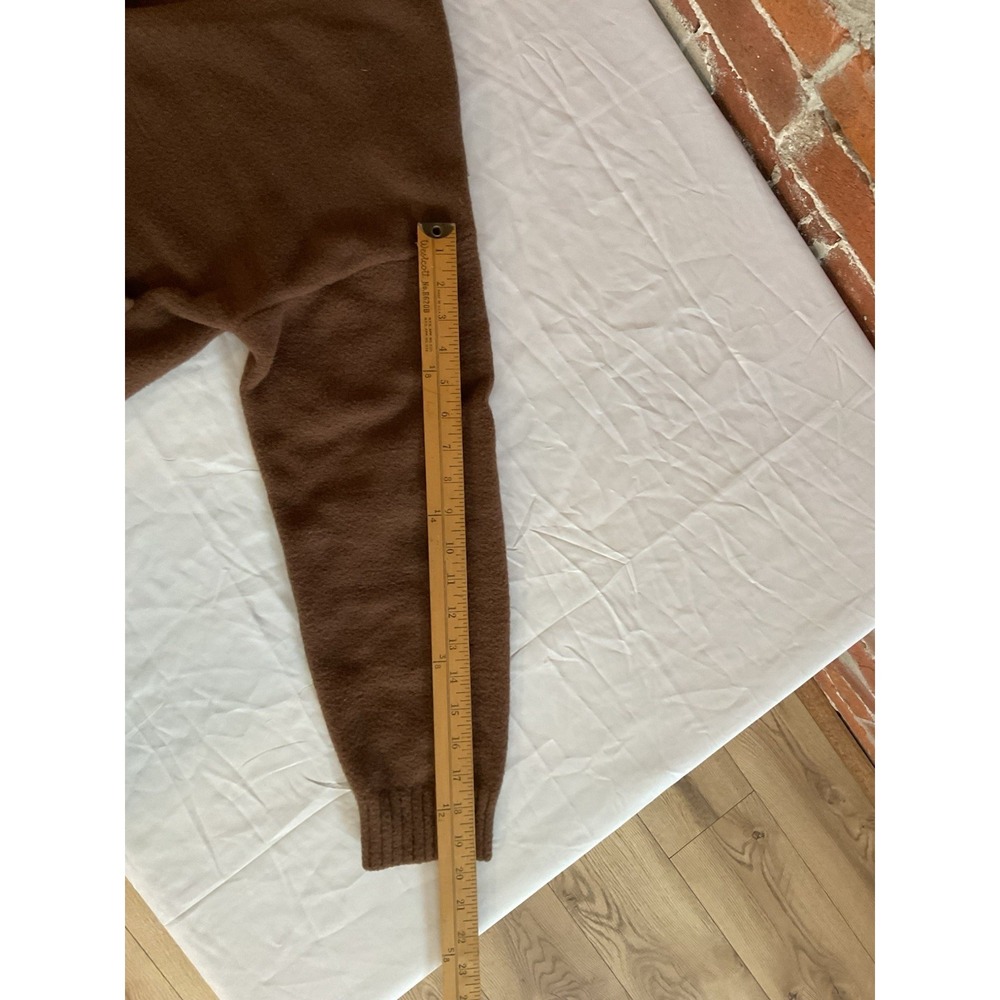 Oak + Fort Cardigan Sweater Womens S/M Brown V-Neck Buttons - Picture 7 of 9